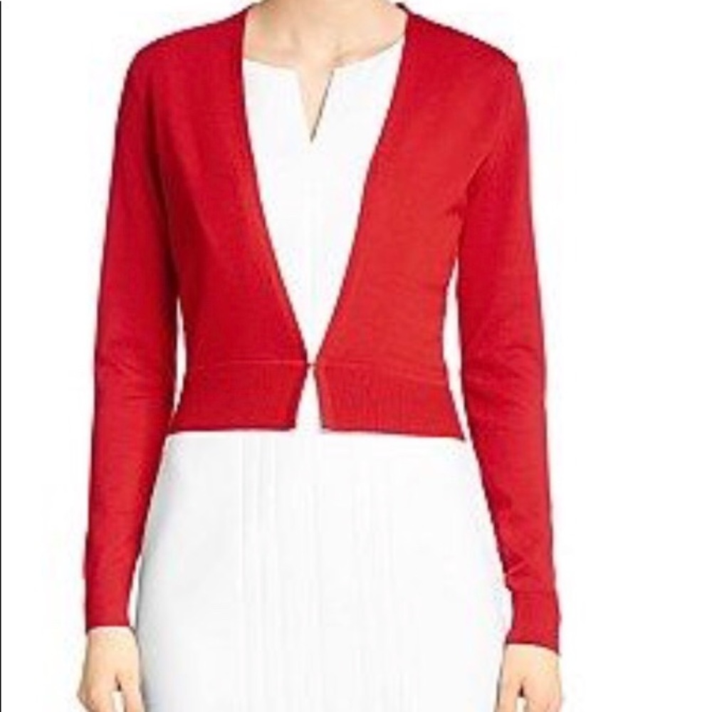 BOSS HUGO BOSS Feisa Red Cardigan Wool Sweater